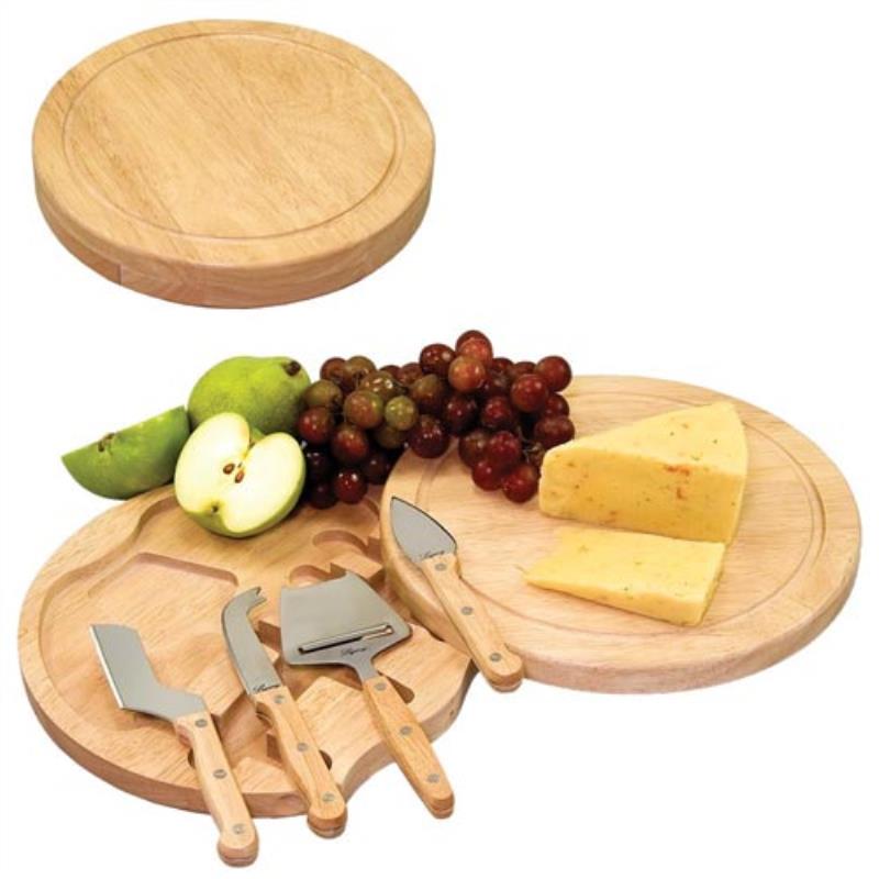Picnic Time 854-00-505 Circo Cheese Board With Cheese Tools