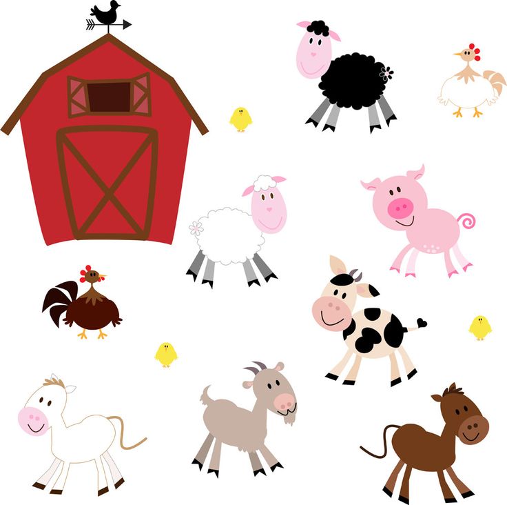 Farm Animals Clip Art Clipart, Barnyard Animals Clip Art Clipart - Co?