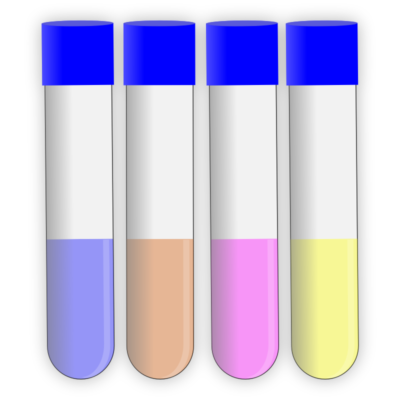 Clipart - Test Tubes (With Caps)