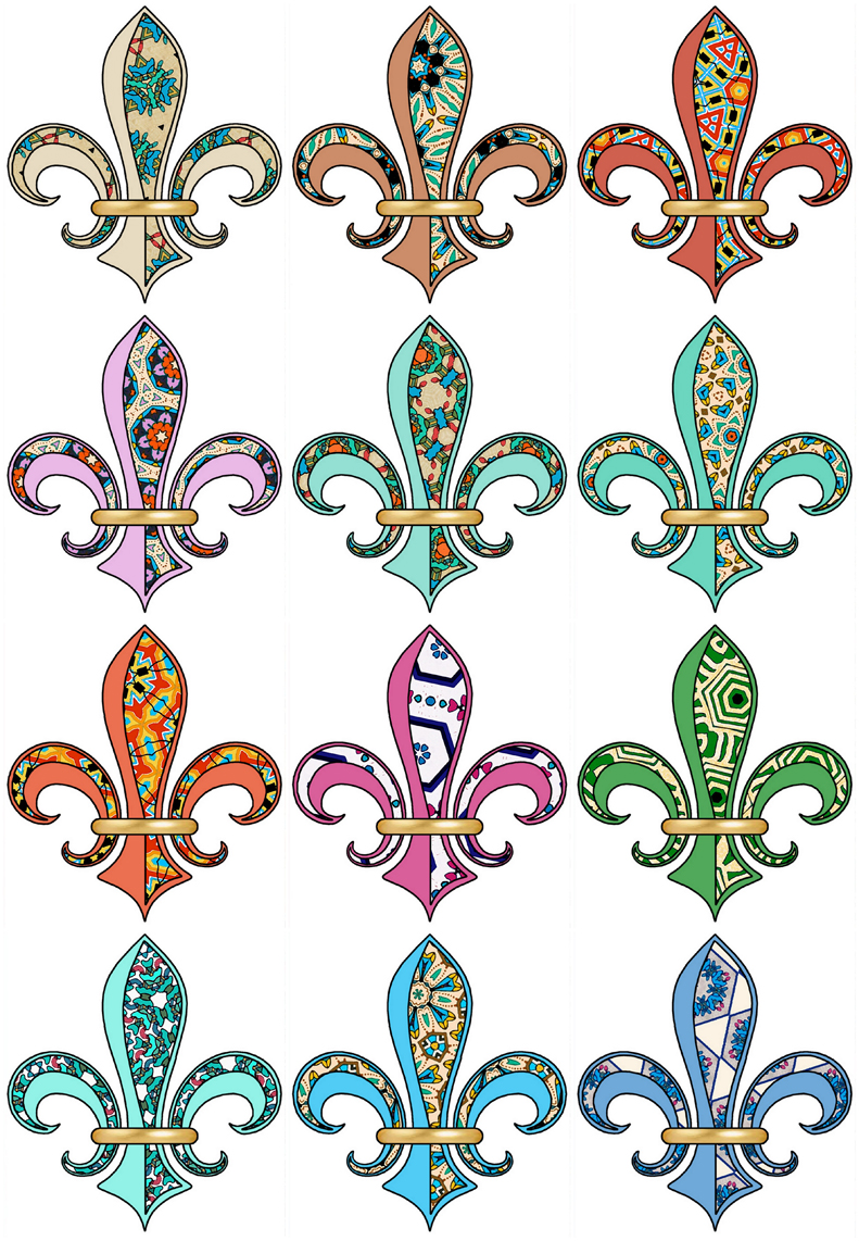 ArtbyJean - Paper Crafts: Fleur de Lis - Repeat Patterns