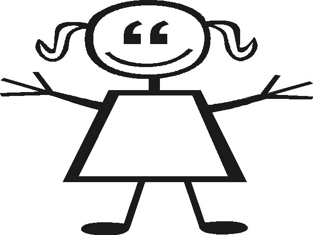 cute stick figure girl