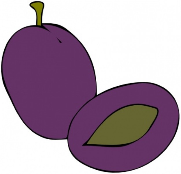 Plum Fruit Food clip art Vector | Free Download