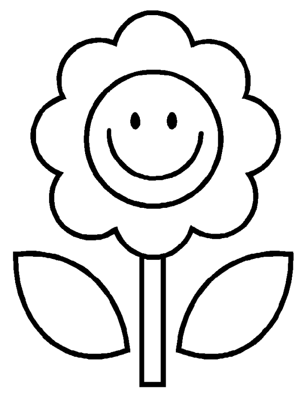 flower easy drawing for kids Clip Art Library