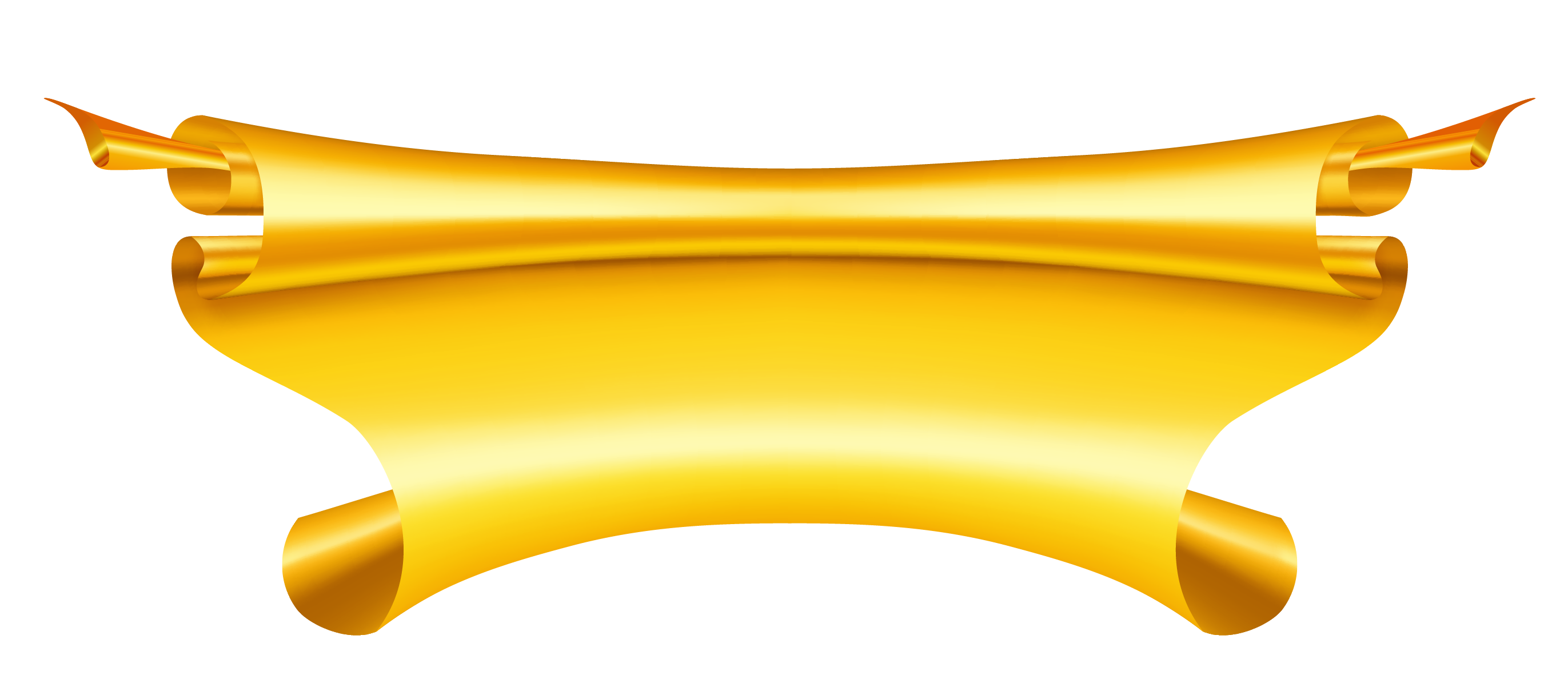 Gold Banner Clipart