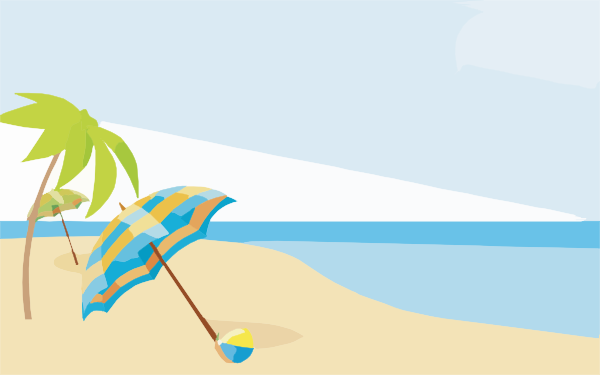 Summer Beach Wallpapers X clip art - vector clip art online