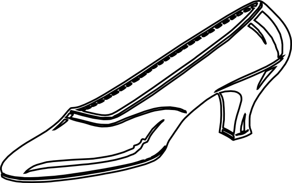 Woman S Shoe Outline Clip Art at Clipart library - vector clip art 