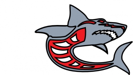 Ashed Shark Grey Red By Ashed clip art - Download free Other vectors