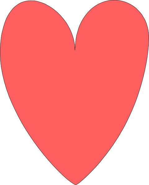 Red Pink Heart clip art - vector clip art online, royalty free 