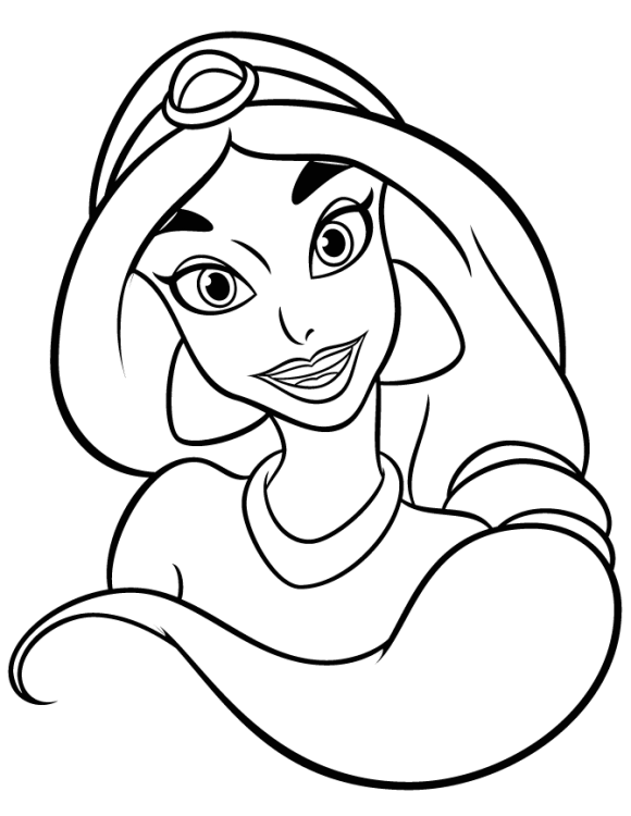 easy coloring pages of princesses - Clip Art Library