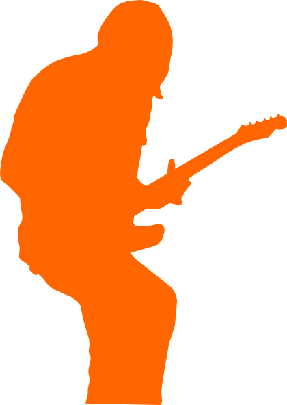 Guitarist Rock clip art - vector clip art online, royalty free 