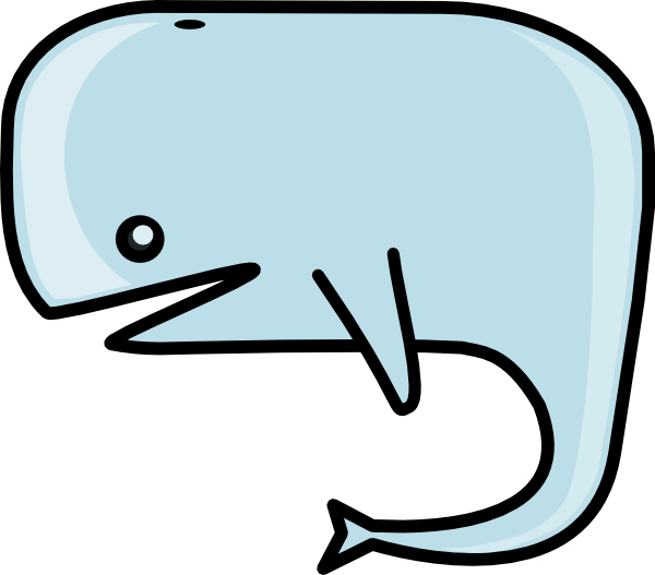 Cartoon Whale clip art - vector clip art online, royalty free 