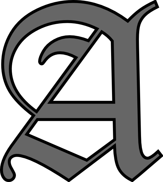 Alphabet Letter A clip art - vector clip art online, royalty free 