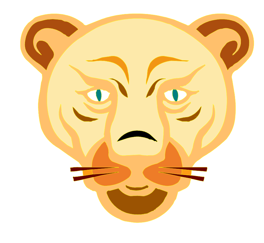 Clipart - lion face