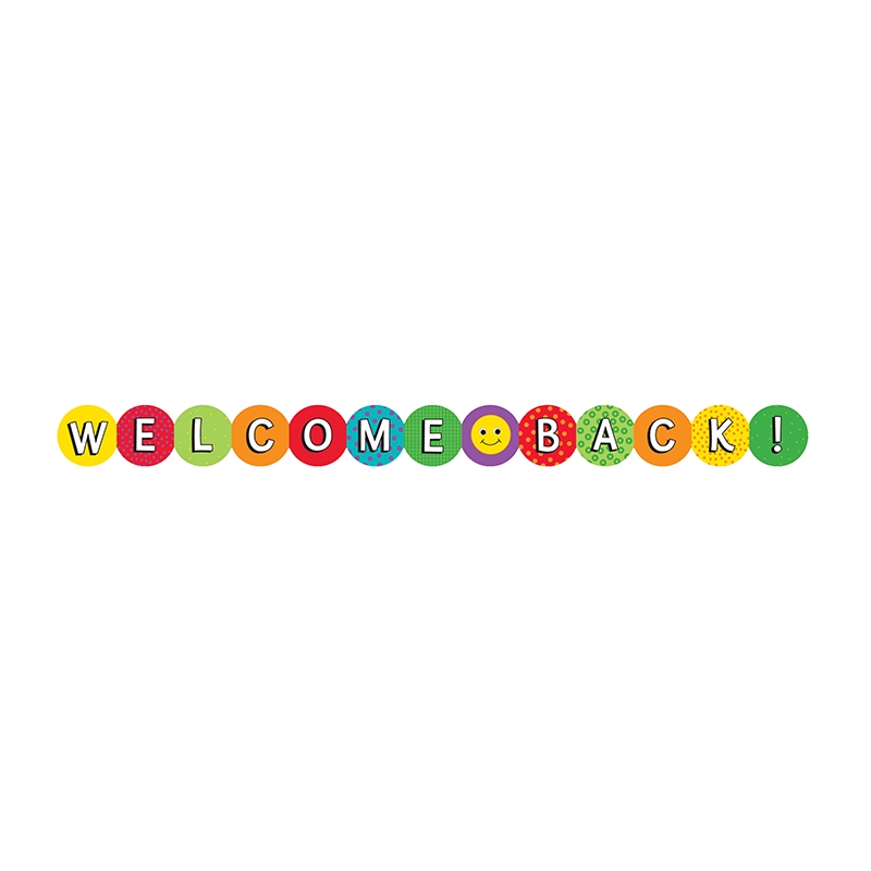 Classroom Borders - Welcome Back, Bulletin Board Borders, Hygloss 