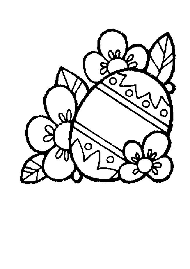 Easter Decoration Coloring Pages Clip Art Library