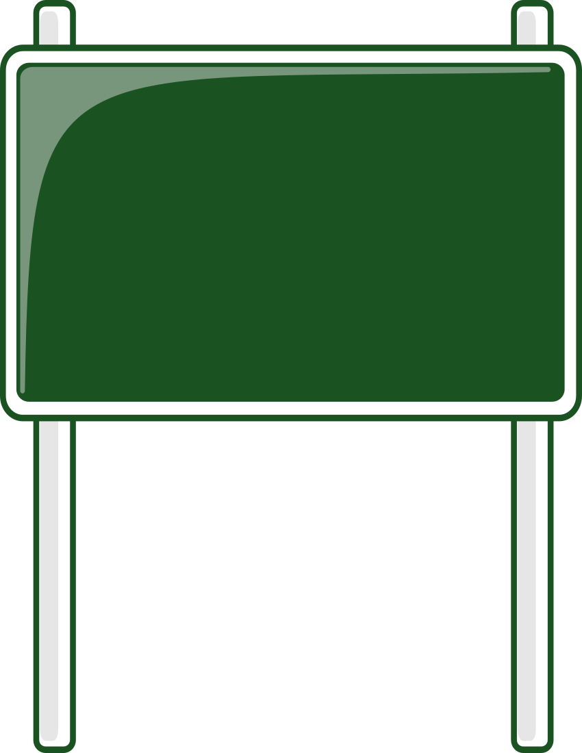 blank road sign clip art