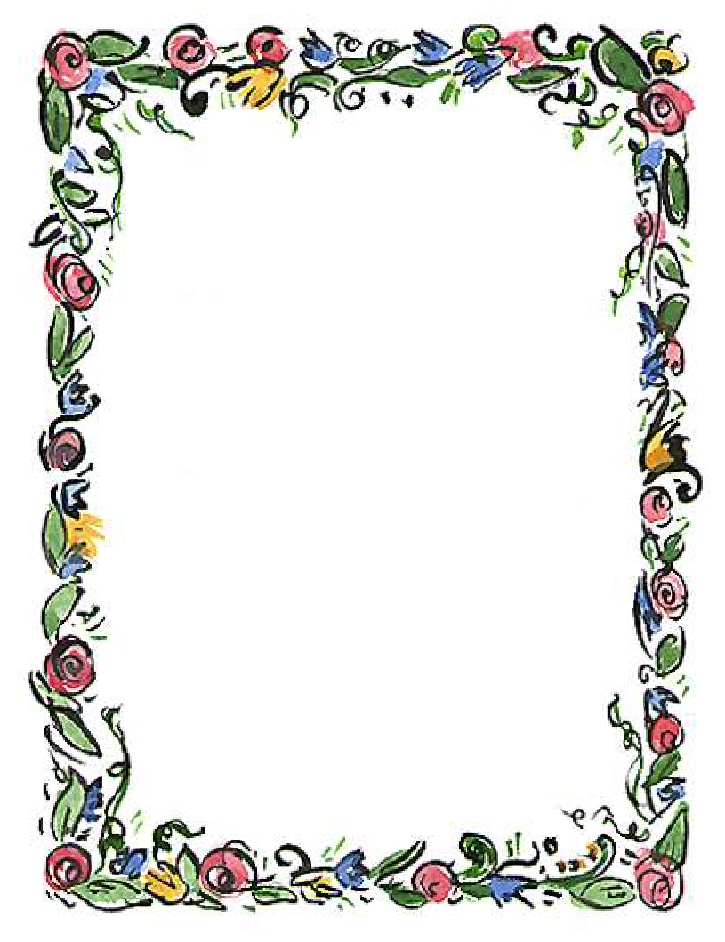 flower borders for word document