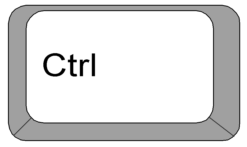 Clipart: Computer Keyboard keys - Ctrl key