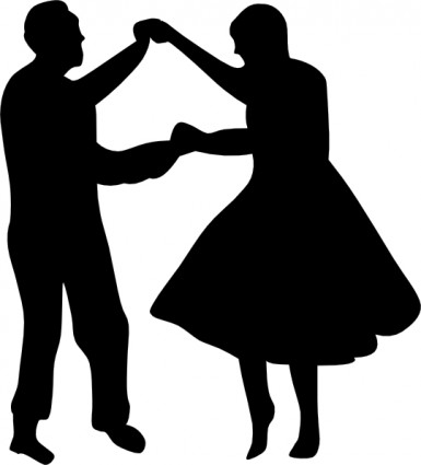 Dancing silhouette clip art Free vector for free download (about 