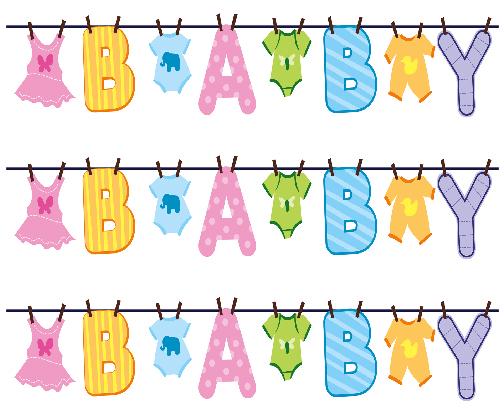 Pix For  Baby Shower Borders