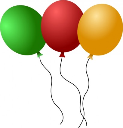 Free happy birthday balloon clip art Free vector for free download 