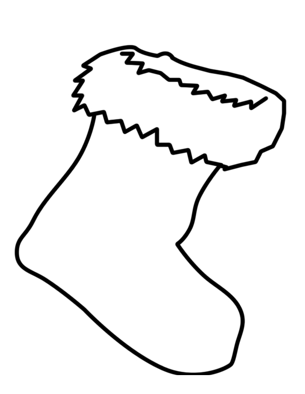 sock stocking Colouring Pages