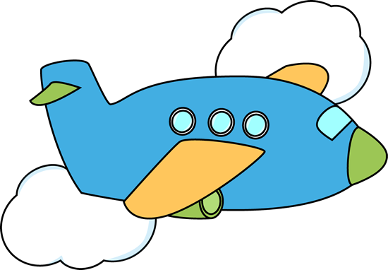 Airplane Flying Through Clouds Clip Art - Airplane Flying Through 