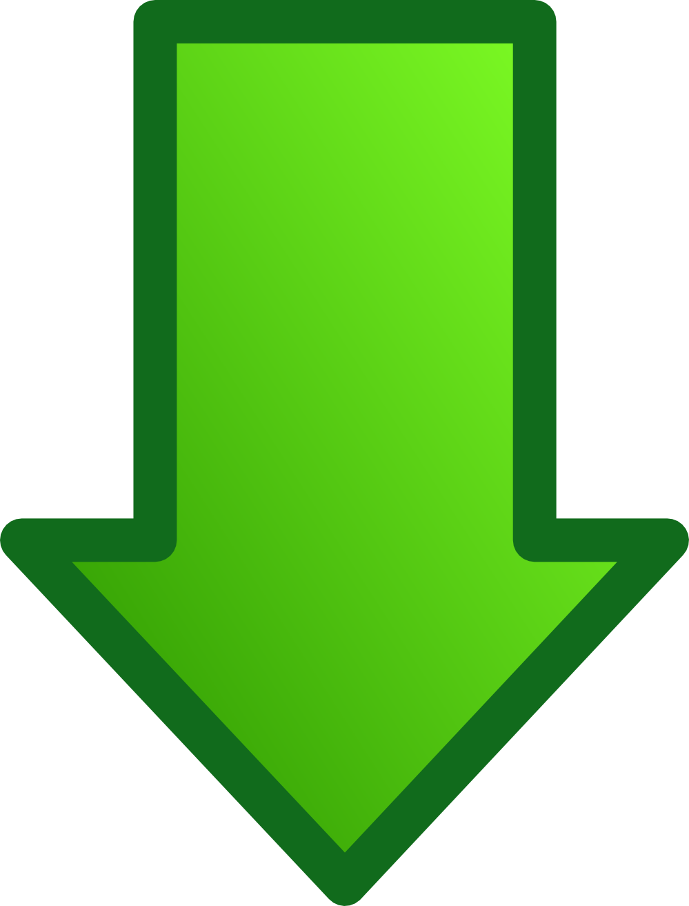 A Green Arrow - Clipart library