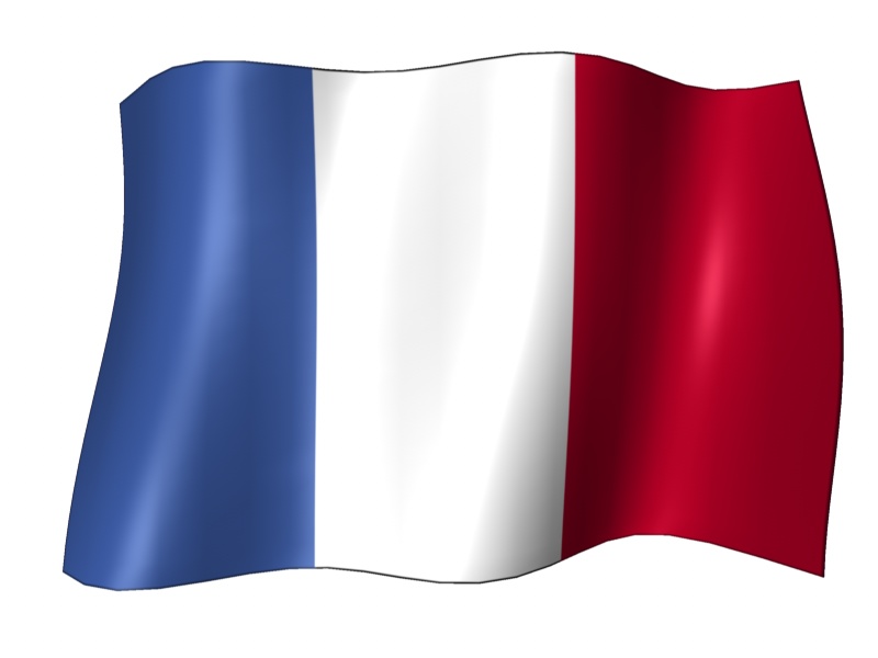 France Cartoon Flag 