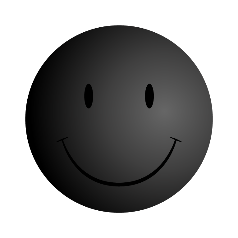Smiley Face Black And White