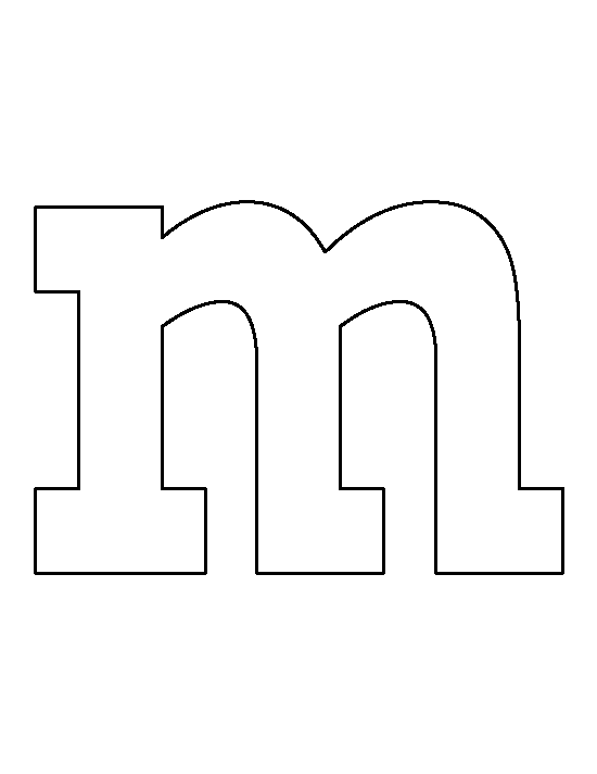 Lowercase Letter M Pattern Use The Printable Outline For Crafts