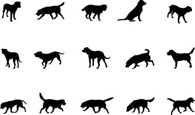 Labrador Silhouettes | Dog Tattoo | Clipart library