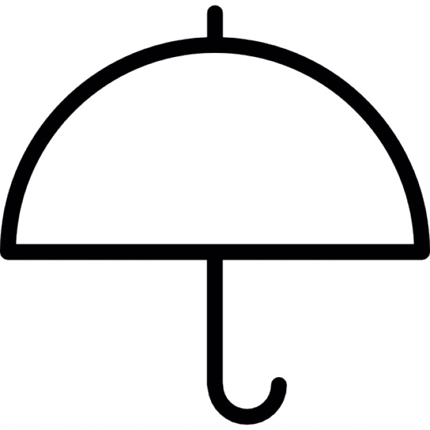 clipart umbrella outline - photo #27