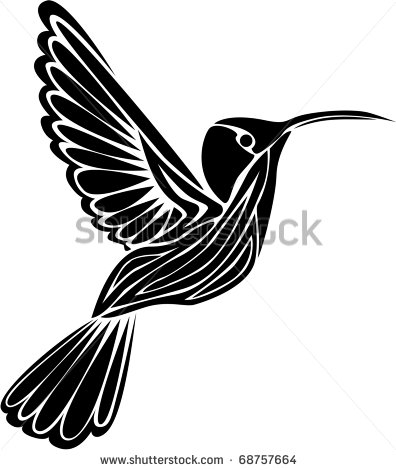Humming Bird Tattoos: Tribal Hummingbird Tattoo