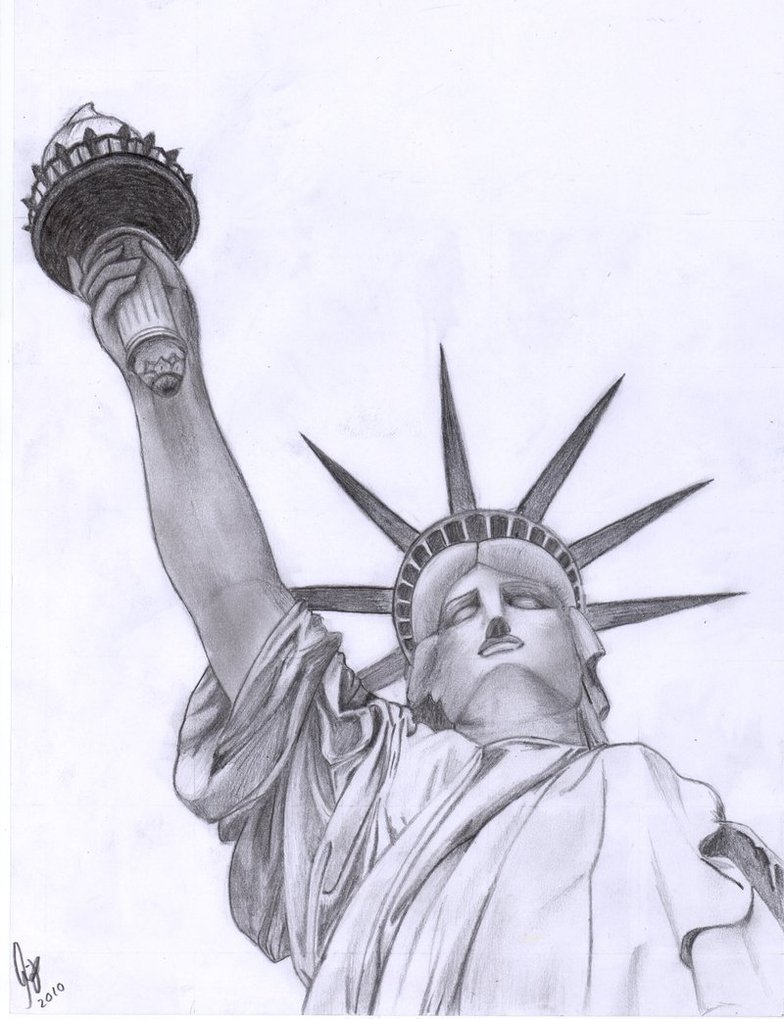 Free Statue Of Liberty Drawing Download Free Clip Art