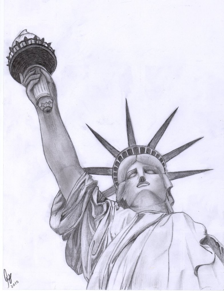 Free Statue Of Liberty Drawing, Download Free Statue Of Liberty Drawing