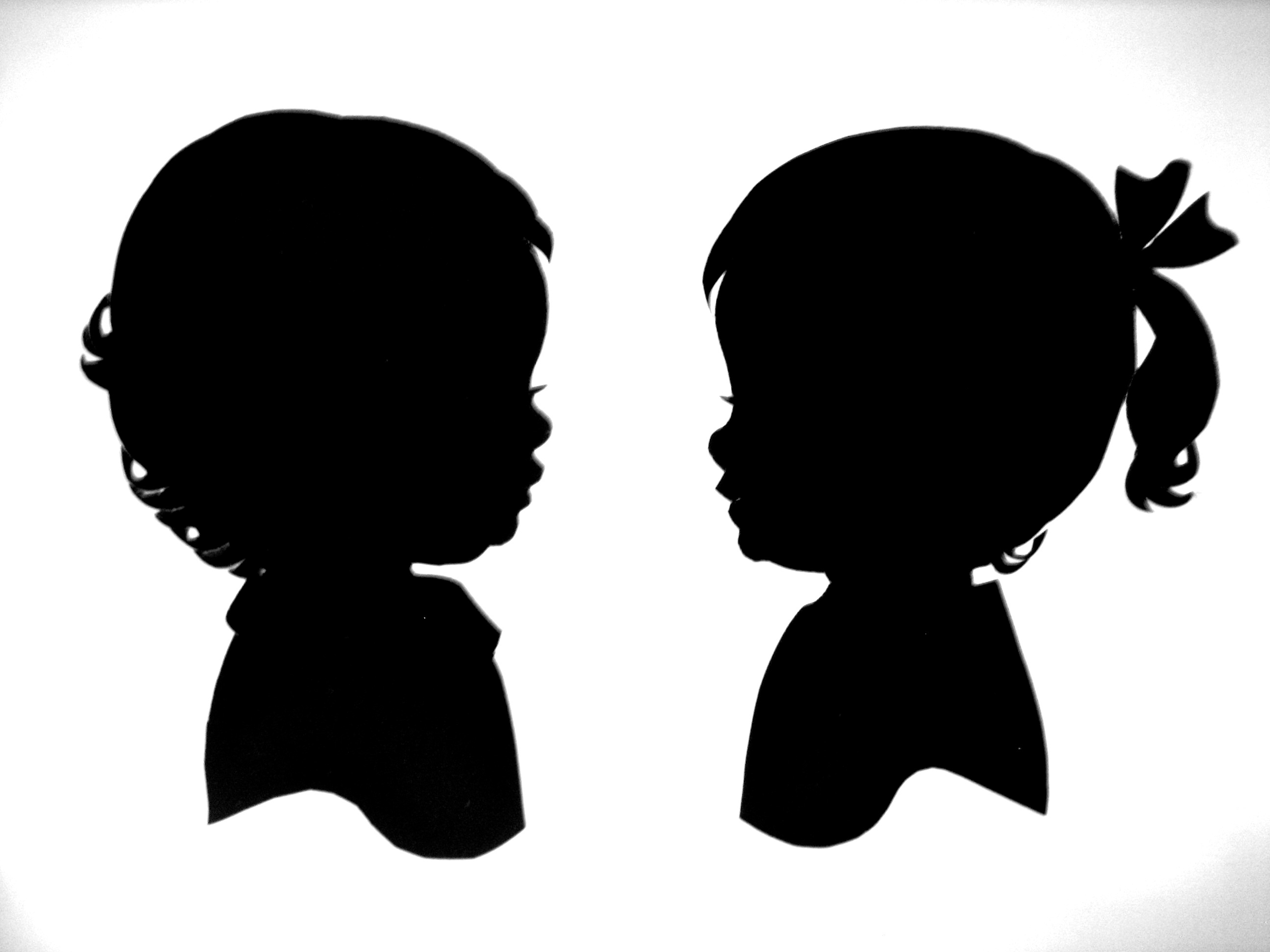 free little girl silhouette clip art - photo #37