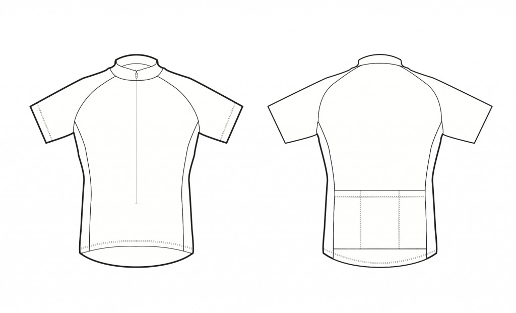 cycling jersey layout
