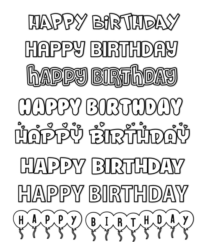 Free Happy Birthday Fonts Download Free Happy Birthday Fonts Png Images Free ClipArts On 