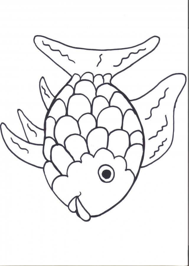 Rainbow Fish Template Printable