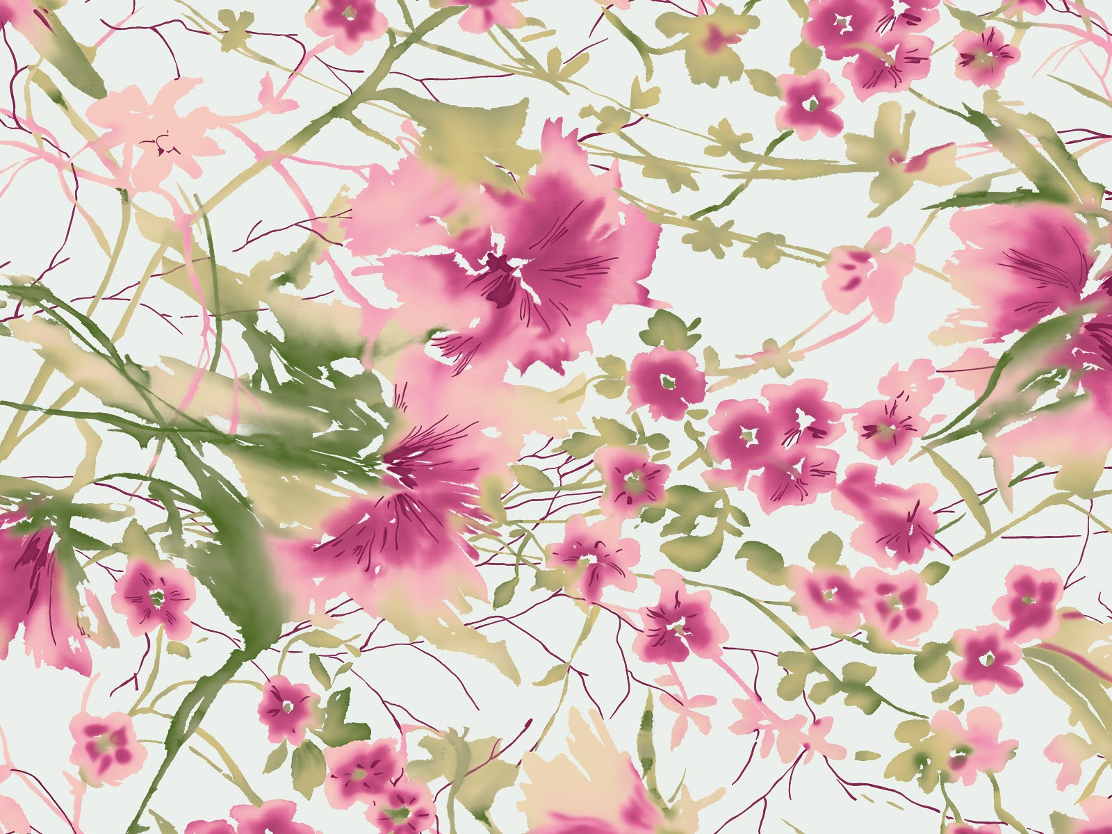 Artistic the Pastel Shades Flower Patterns 34 | Art style flower 