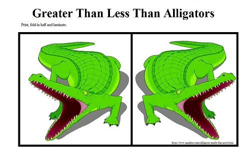 Greater Than Less Than Alligators | Flickr - Photo Sharing!