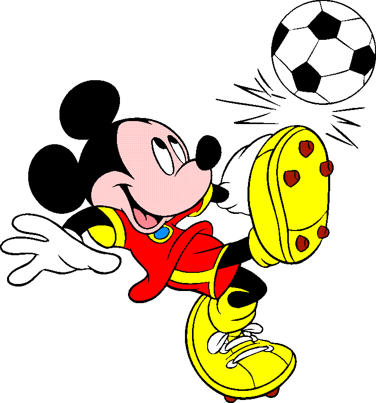 Kicking A Soccer Goal Clipart