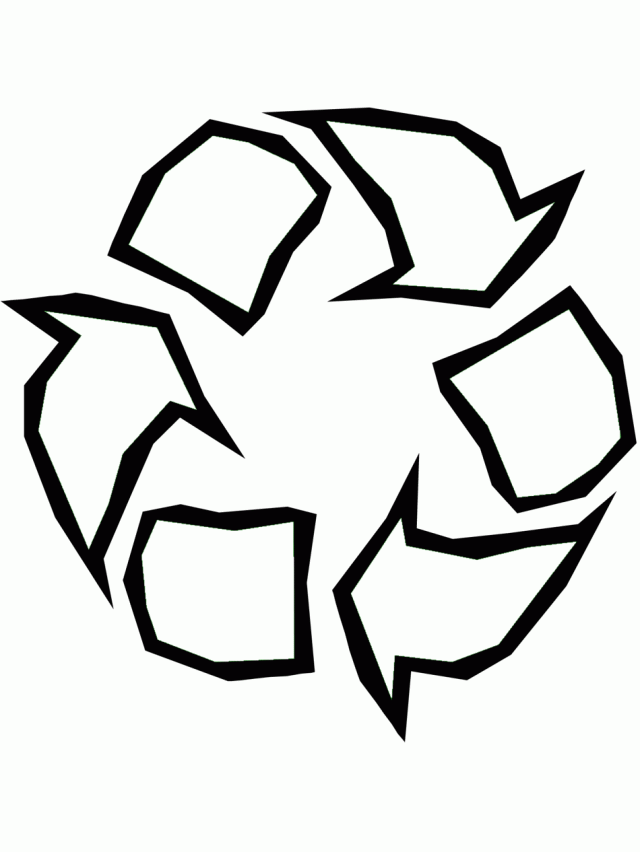 Batman Logo Coloring Pages Free Download Clip Art Recycle Symbol