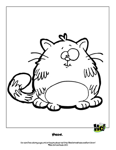 free-coloring-page-cat | Flickr - Photo Sharing!