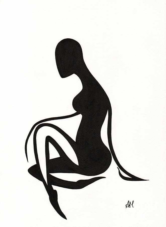 Female 1 - Silhouette Series by Atalina Marie Homan - Female 1 