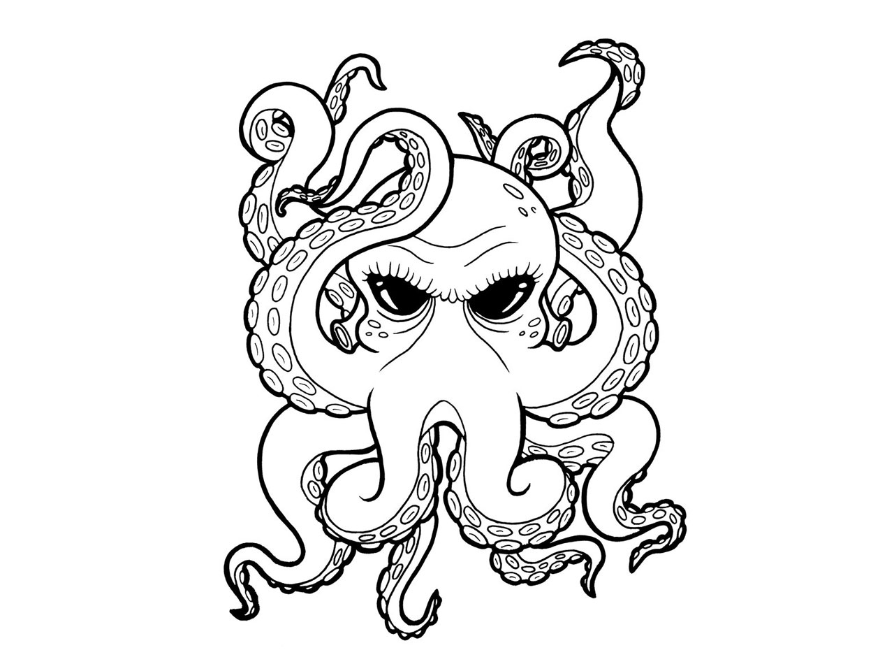 COVASA Mens Summer ShortsMonochrome Octopus Tattoo Art Style Naval Sketch Myth 