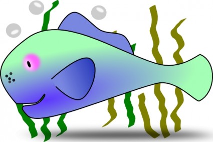 Fish Under The Sea clip art Vector clip art - Free vector for free 