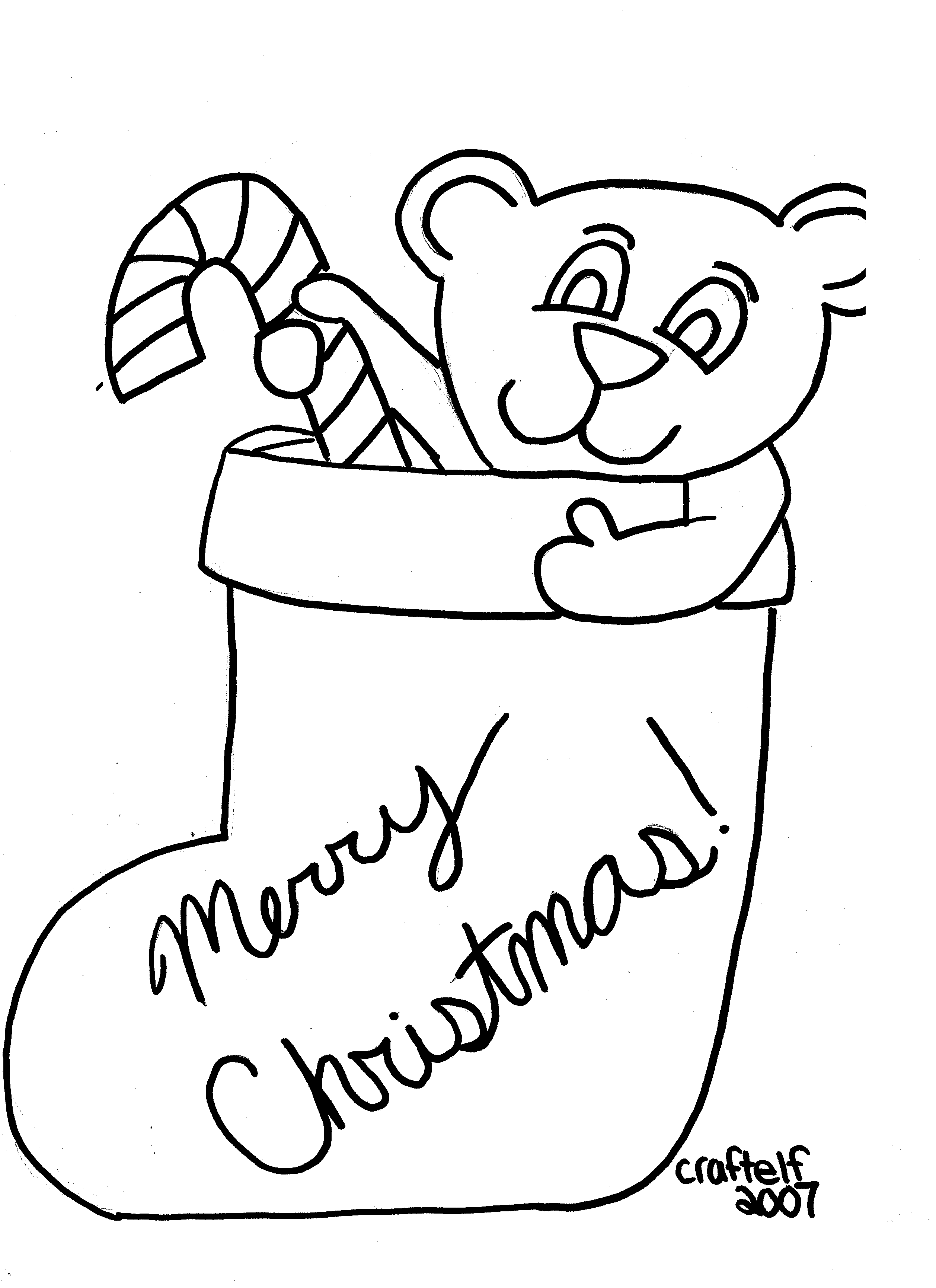 Free Christmas Stocking Drawings, Download Free Christmas Stocking