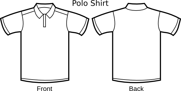 Nicubunu Polo Shirt Template Hi image - vector clip art online 